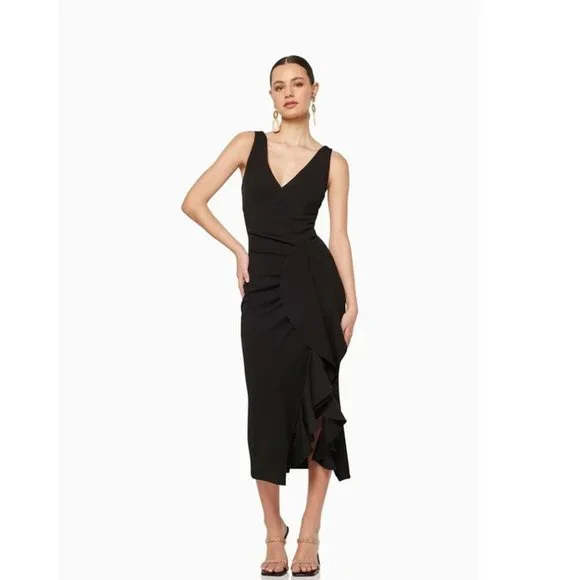 elliatt black dress Elliatt Tilly Tiered Maxi Dress main image 1